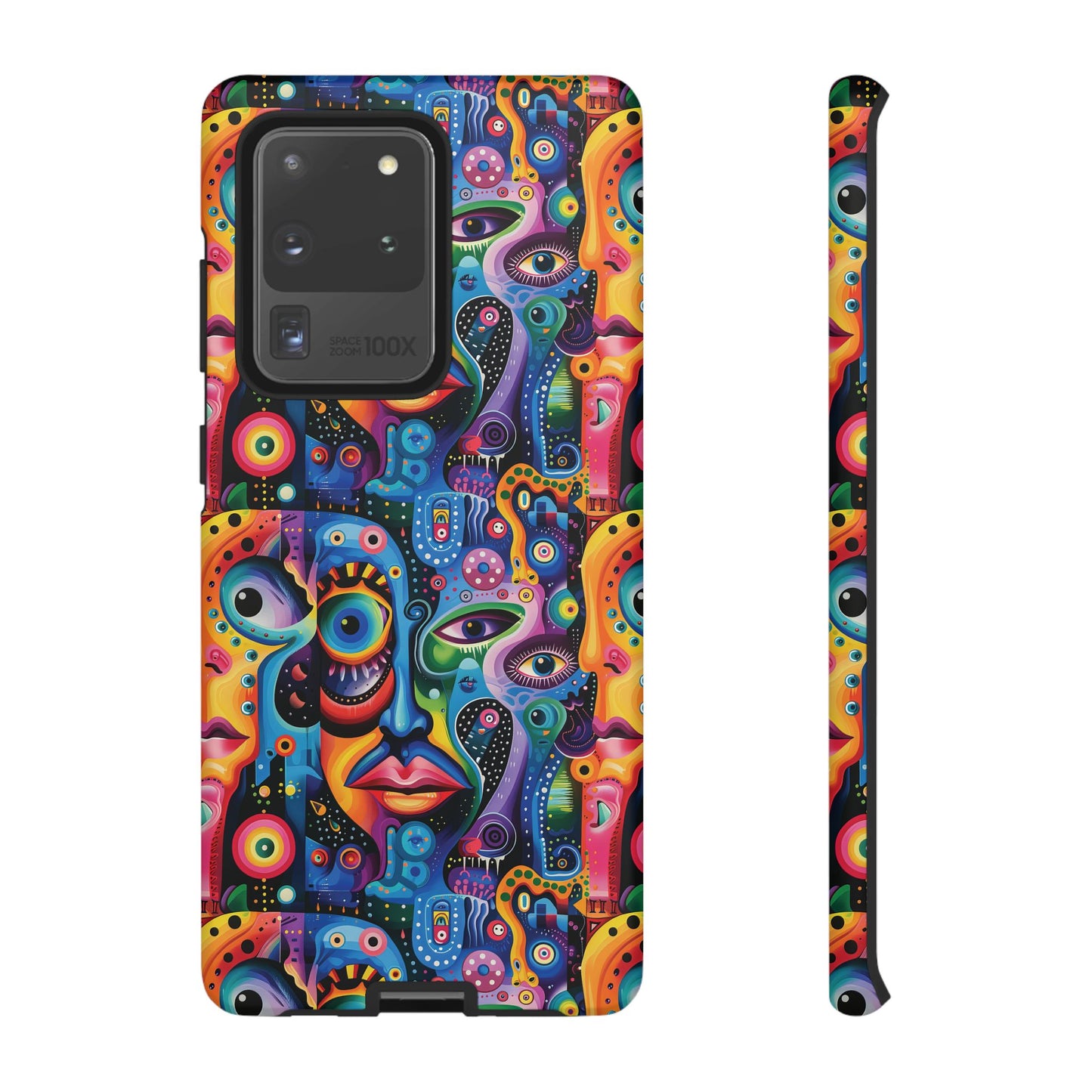 Psychedelic Visions Vibrant Samsung, iPhone and Google Pixel Phone Cases - Colorful Artistic Design
