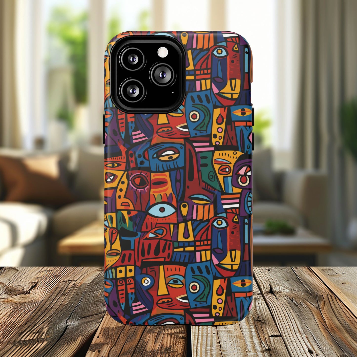 Vibrant Artistic Phone Case | Tough Magnetic Cases | Unique Gift for Art Lovers, Colorful Accessory, iPhone 14, 15, 16, 17 Case.