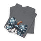 Polka Dot Pumpkin Charm Unisex Heavy Cotton Tee