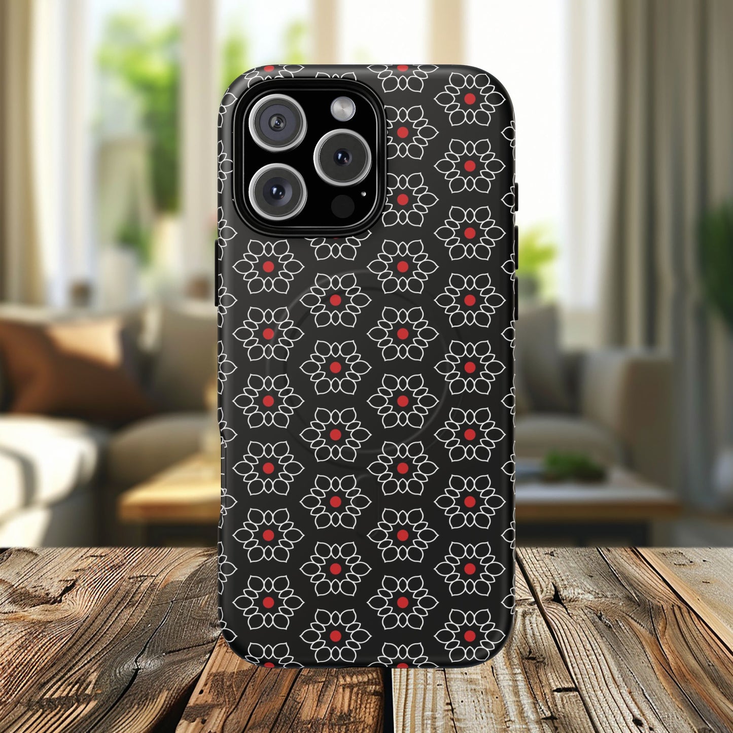Floral Power Magnetic Tough iPhone Cover | Tough iPhone Cover, Floral Design, Custom iPhone Accessory, Gift for Her, iPhone Case