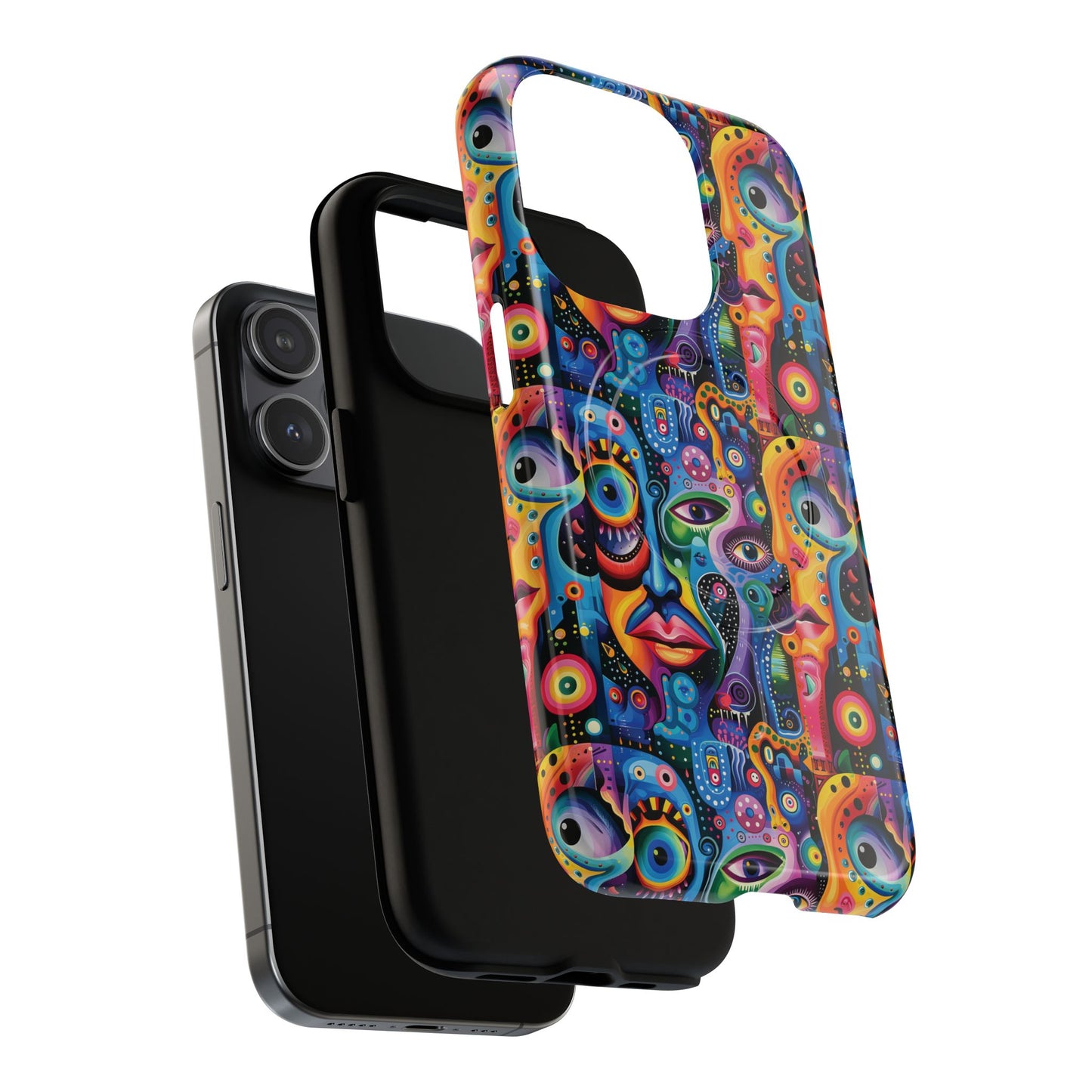 Psychedelic Visions Tough iPhone Magnetic Case - Unique Art iPhone Cover