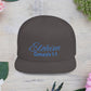 Blue Embroidery 'ELOHIM, GENESIS 1:1' Flat Bill Snapback Hat, Stylish Cap for Everyday Wear, Church Events, Gift for Him/Her, Streetwear Accessory, Casual Fashion