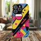 Electric Motion Mix iPhone Cases for Creative Souls | Tough iPhone Magnetic Cases, Stylish Protection, Unique iPhone Accessories, Gift for Art Lovers, Retro Vibes