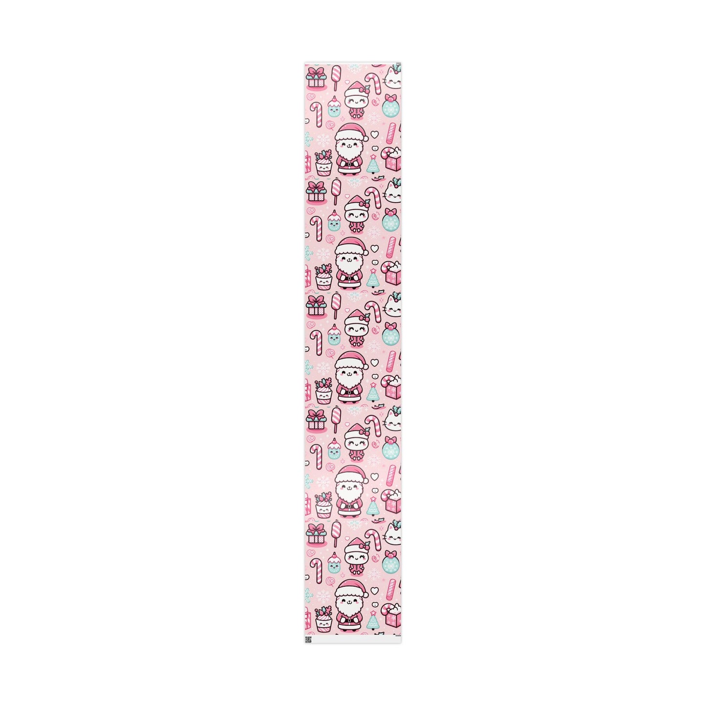 Wrapping Papers - Pink Santa Claus Holiday Collection - Matte or Glossy Finish - 90gsm Paper