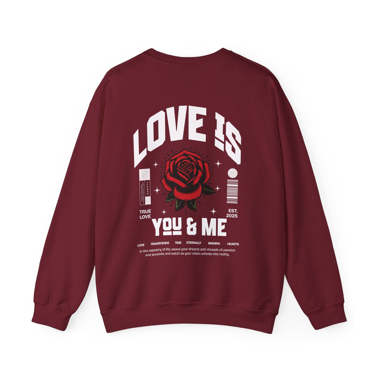 You and Me Valentines Unisex Heavy Blend™ Crewneck Sweatshirt.