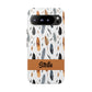 Personalized Whispering Feathers Samsung, Google Pixel and iPhone Case, Custom Name Case.