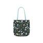 Daisy Delight Floral Canvas Tote Bag with 5-Color Straps | Eco-Friendly Shopping Bag