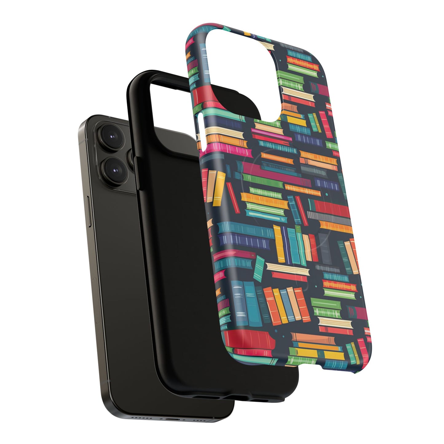 Colorful Book-Themed Phone Case, Literary Gift, Tough Magnetic Case, Book Lover’s Accessory, Phone Protection, Reading Enthusiast