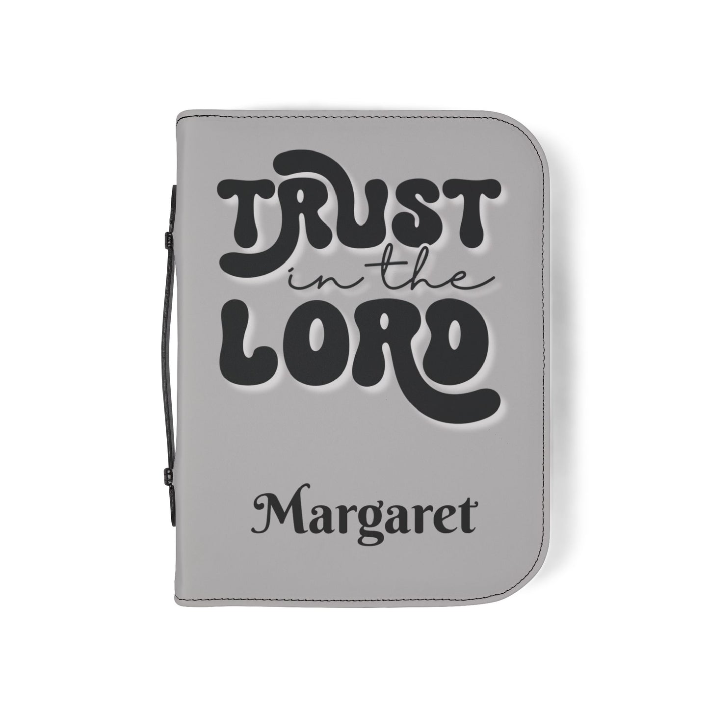 Personalized Floral Cross Bible Cover - Trust in the Lord Design| Baptism | Christening | Anniversary | Birthday Gifts.