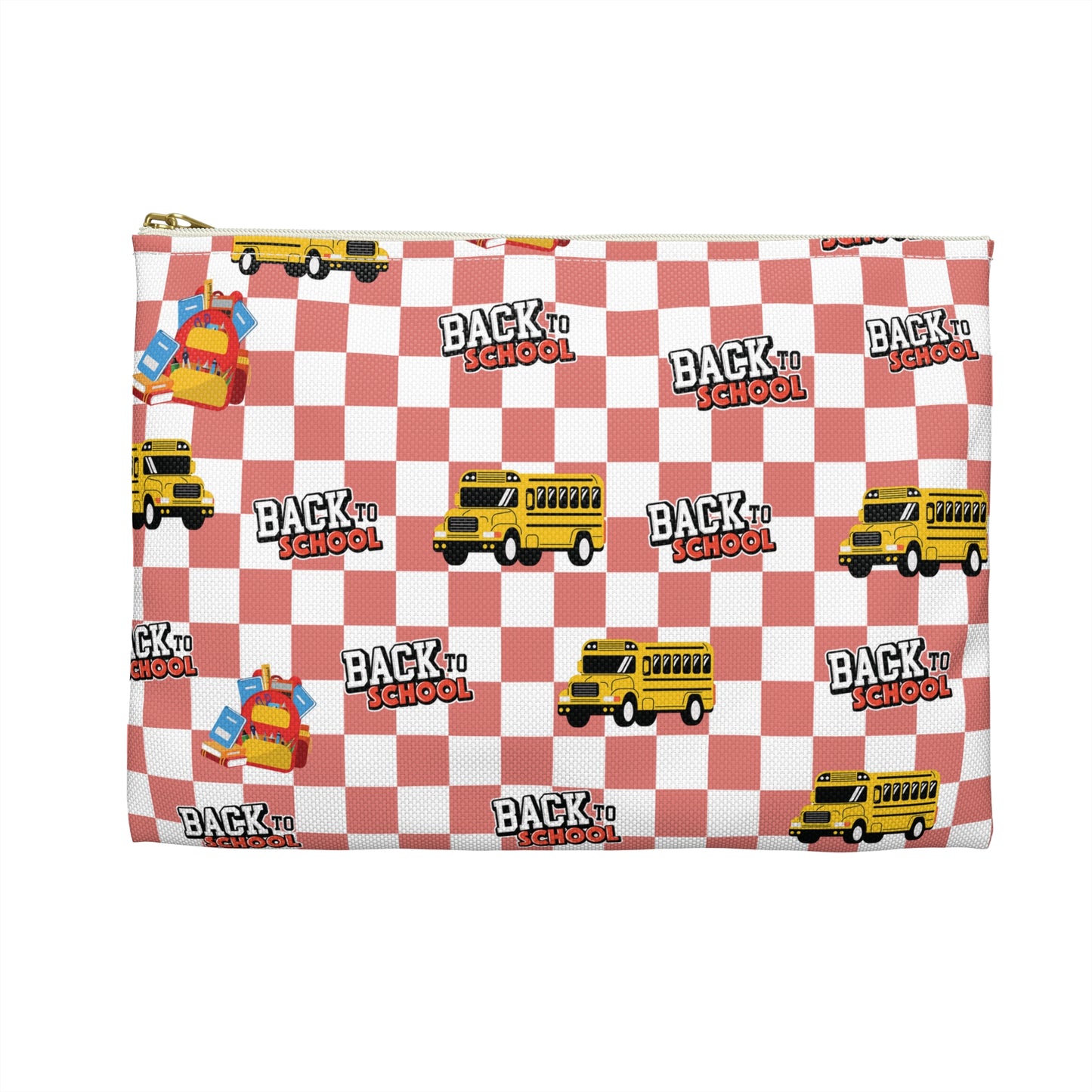 Personalized Red SchoolYard Chic Composition Book Inspired Accessory Pouch, Kids School Supplies, Classroom Organizer, Teacher Gift, Fun Stationery Case, Back to School