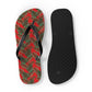 Red Tropical Bliss Flip Flops