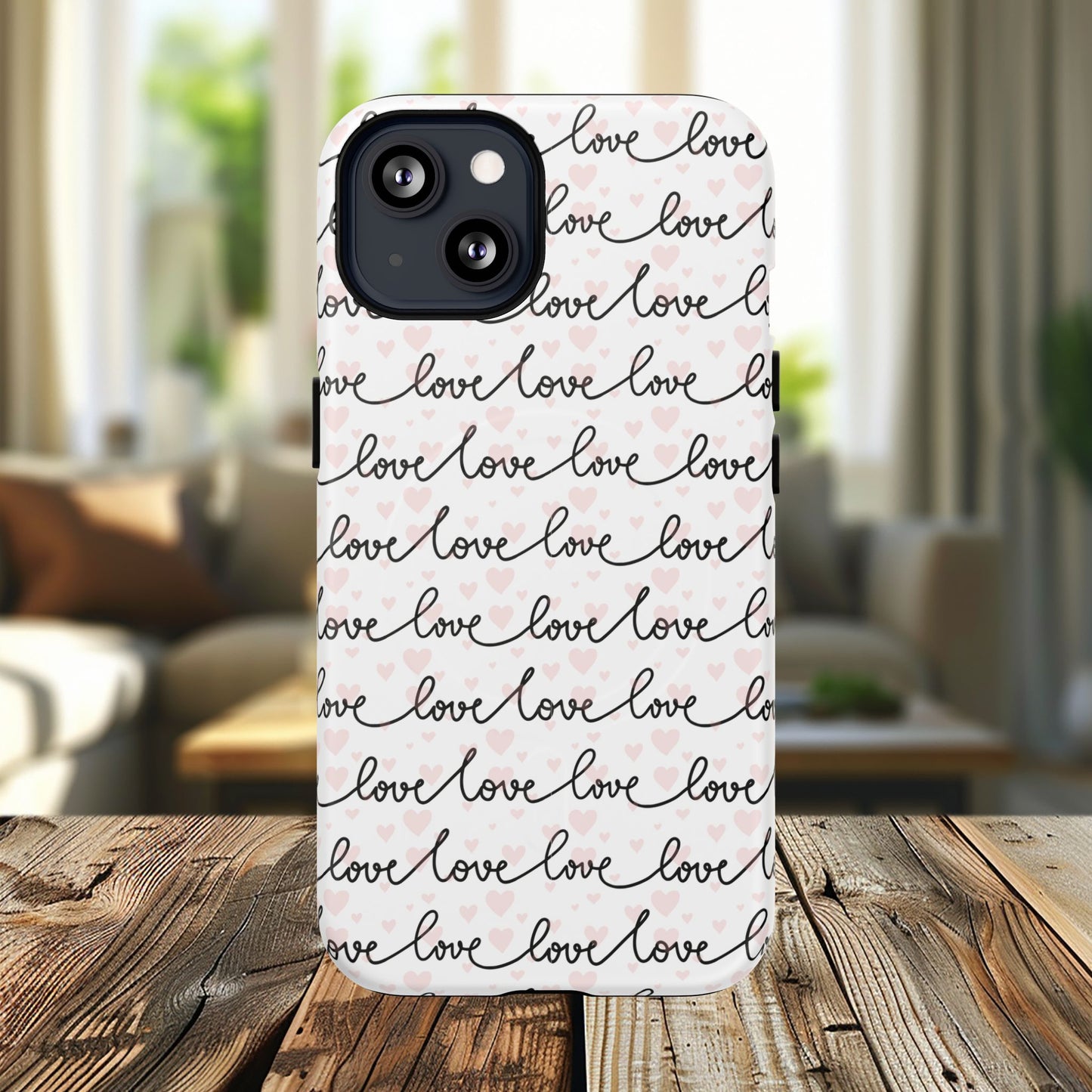 Endless Love Tough iPhone Magnetic Case - Love Design, Gift for Her, Cute iPhone Accessory, Birthday, Anniversary, Valentine's Day