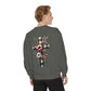 Faith and Floral Cross Unisex Garment-Dyed Sweatshirt