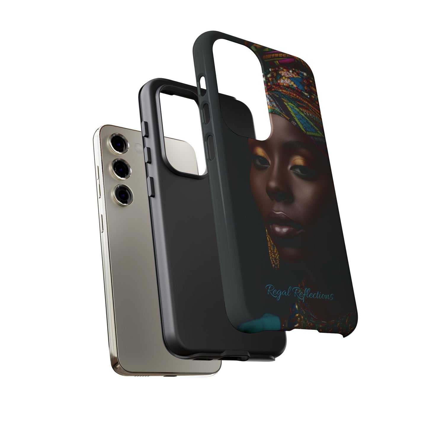 Regal Reflections: African Majesty iPhone, Samsung and Google Tough Phone Cases.