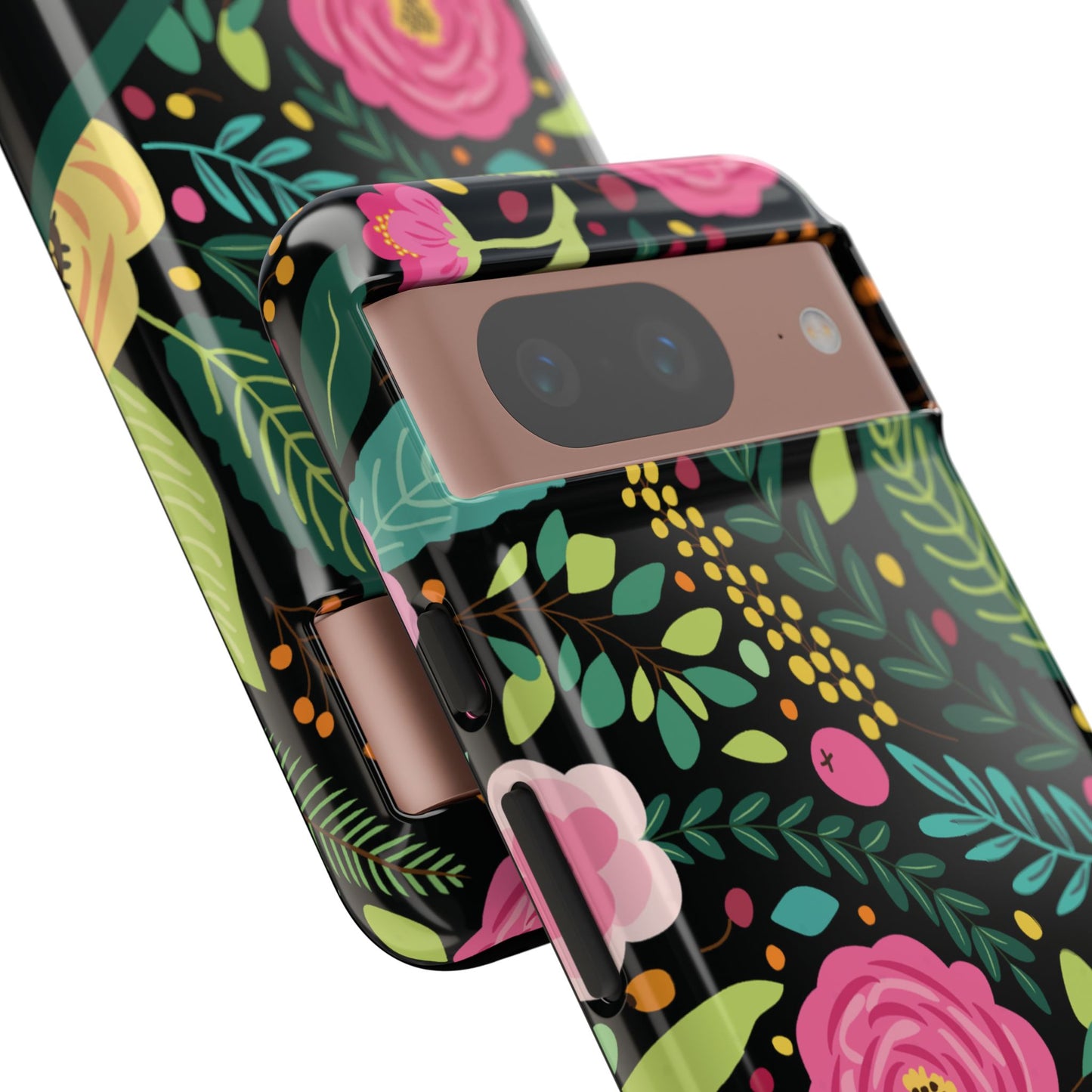 Personalized Floral Fantasy Samsung and Google Pixal Phone Case – Personalized Tough Cases with Colorful Garden Design