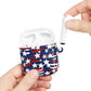Patriotic Waves AirPod Case – Stars & Stripes Design, Mother’s, Father’s Day Gifts, Anniversary Gifts.