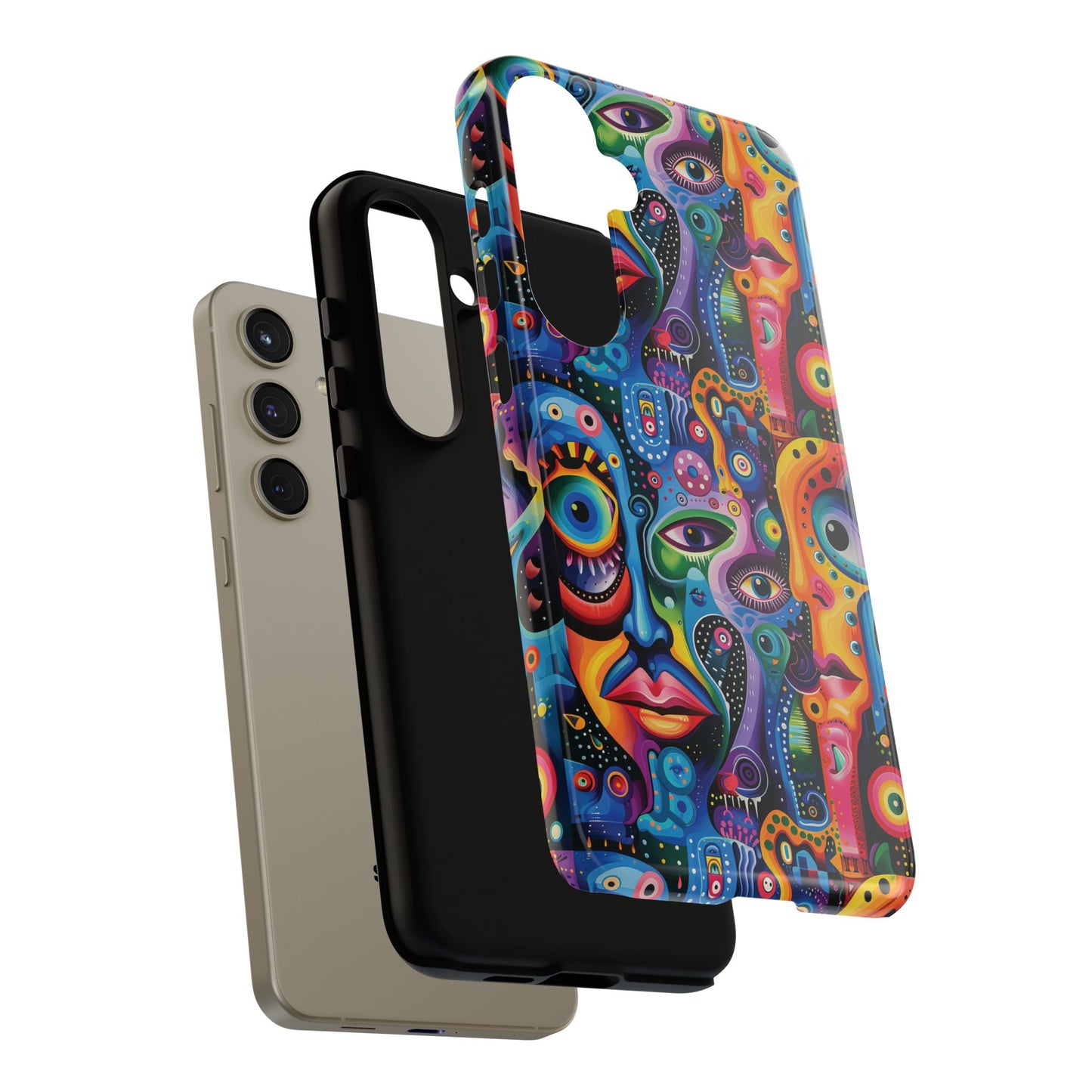 Psychedelic Visions Vibrant Art Google Pixel, iPhone and Samsung Phone Case - Tough Cases for Creative Souls
