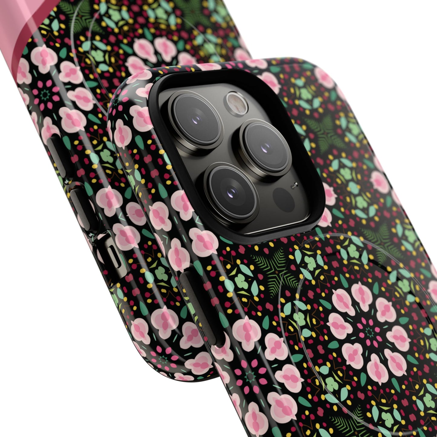 Personalized Twilight Petal Tapestry Floral Tough Magnetic MagSafe® iPhone Case, Durable iPhone Protector, Unique Gift for Her, Stylish Tech Accessories.