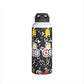 Personalized Black Composition Book Inspired Stainless Steel Water Bottle for Kids, School Supplies, Eco-Friendly Drinkware, Back to School, Teacher Gifts