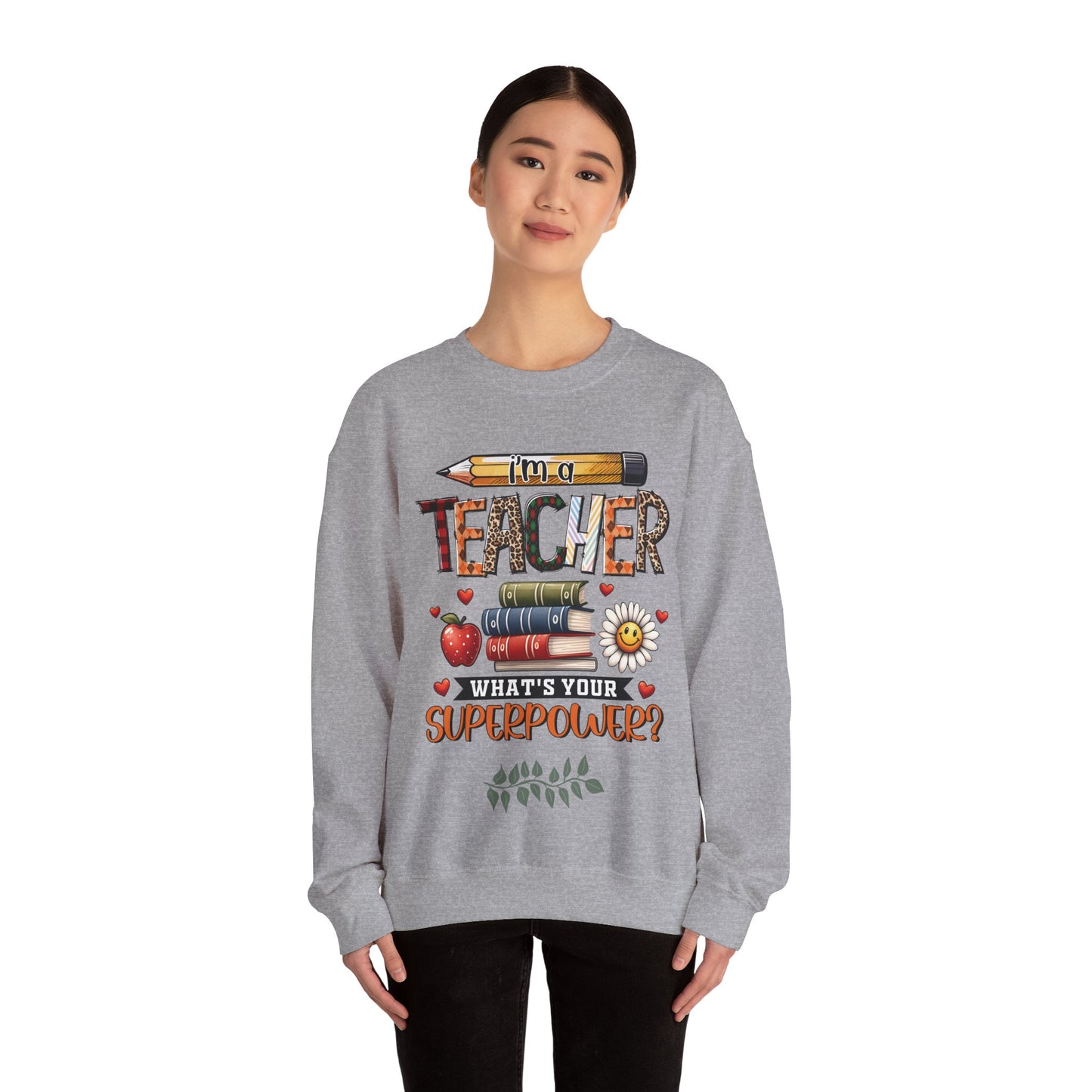 Teachers are Heros Unisex Heavy Blend™ Crewneck Sweatshirt