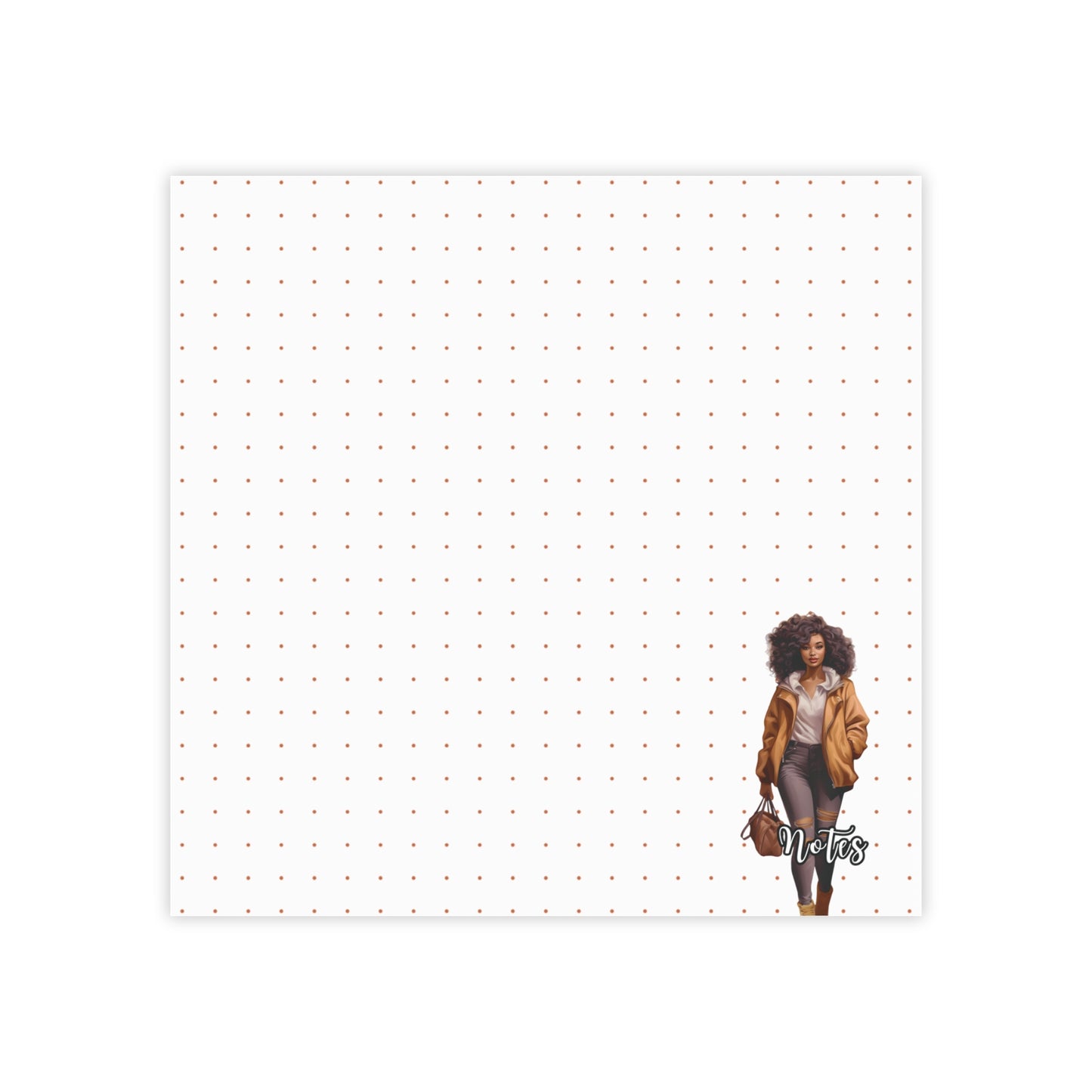 Chic Note Pads with Fashion Illustration, Stylish Sticky Notes for Organizing, Personalized Gifts for Her, Office Supplies, Creative
