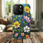 Flower Garden Stained Glass Phone Case, Tough Magnetic Cases, Floral Phone Cover, Durable Phone Accessories, Spring Gift, Birthday Present