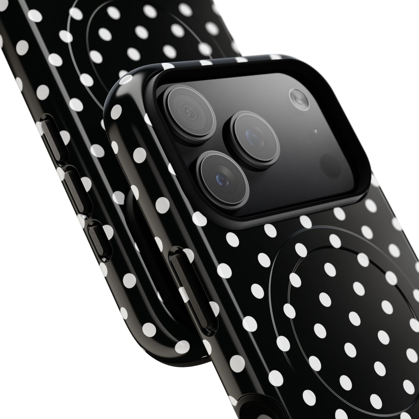 Polka Dot Tough iPhone Magnetic Case, Stylish iPhone Cover for Protection, Unique Gift for Birthdays, Holidays, Tech Lovers