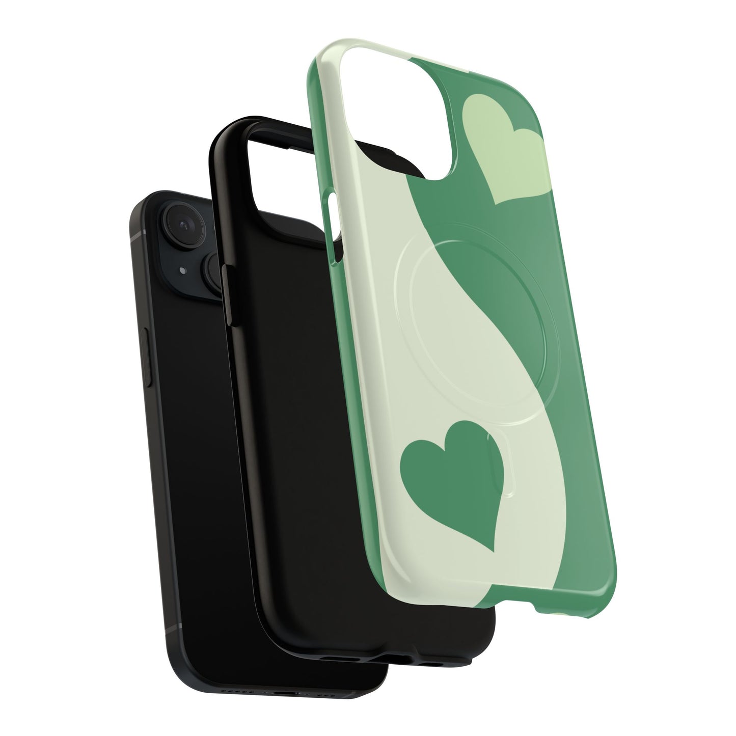 Tough Magnetic iPhone Case with Heart Design, Perfect for Gifts, Valentine's Day, Everyday Use, Stylish Protection, IPhone Cover