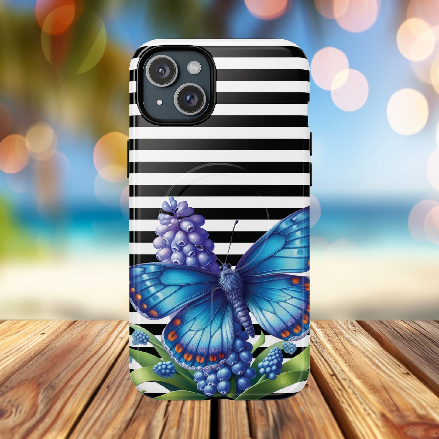 Midnight Bloom Tough iPhone Magnetic Cases - Floral, Stylish iPhone Cover, Gift for Her, Custom Mobile Case, Trendy iPhone Accessories