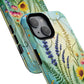Floral Stained Harmony Glass Tough Magnetic Phone Case | Nature Inspired Design | Durable Protection | Gift for Nature Lovers | Spring Vibe
