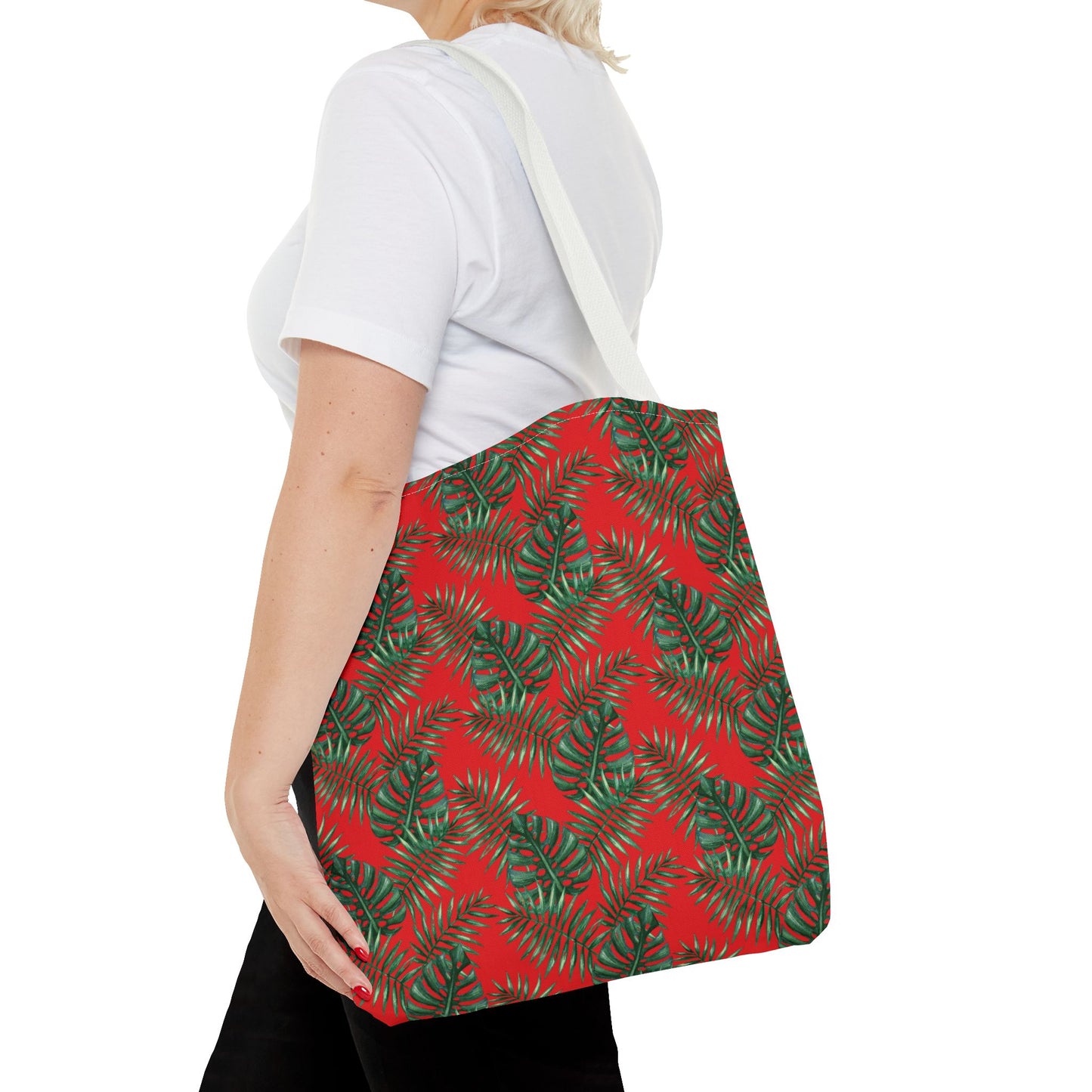 Red Tropical Bliss Tote Bag