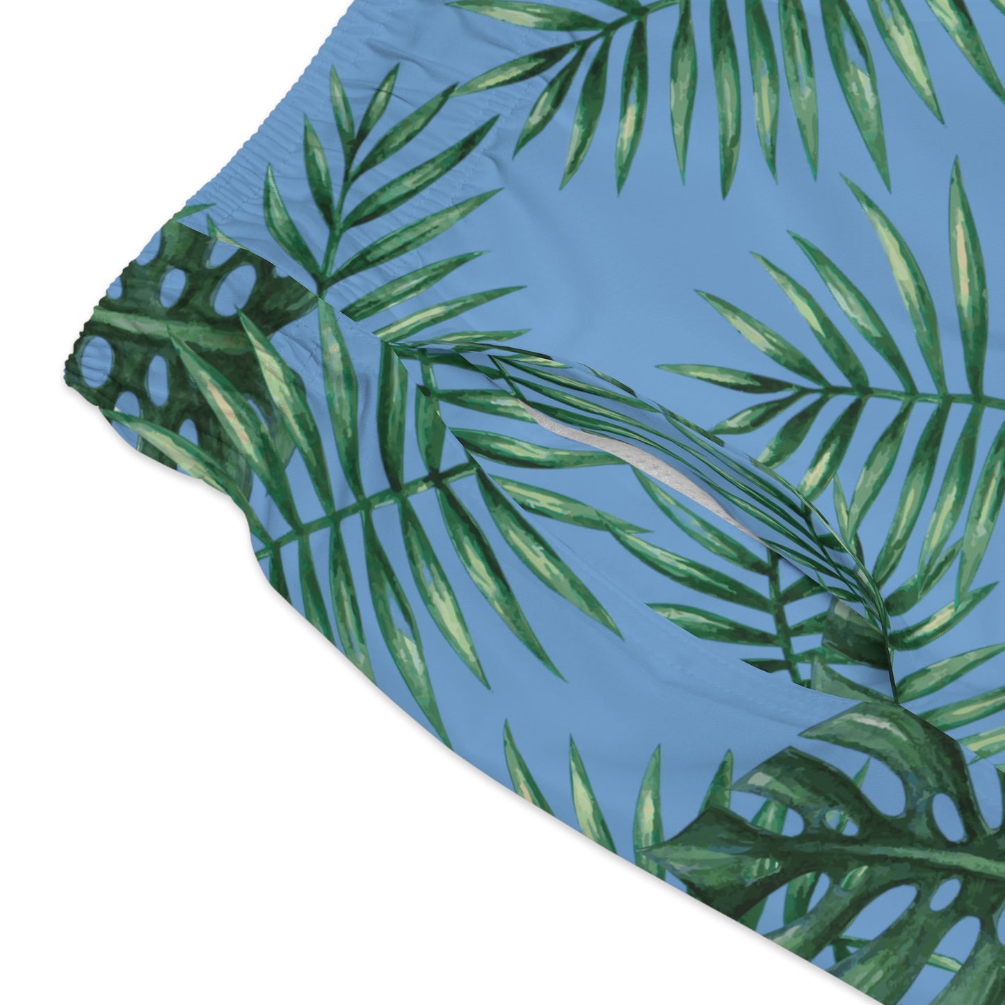 Blue Tropical Bliss Swim Trunks (AOP)