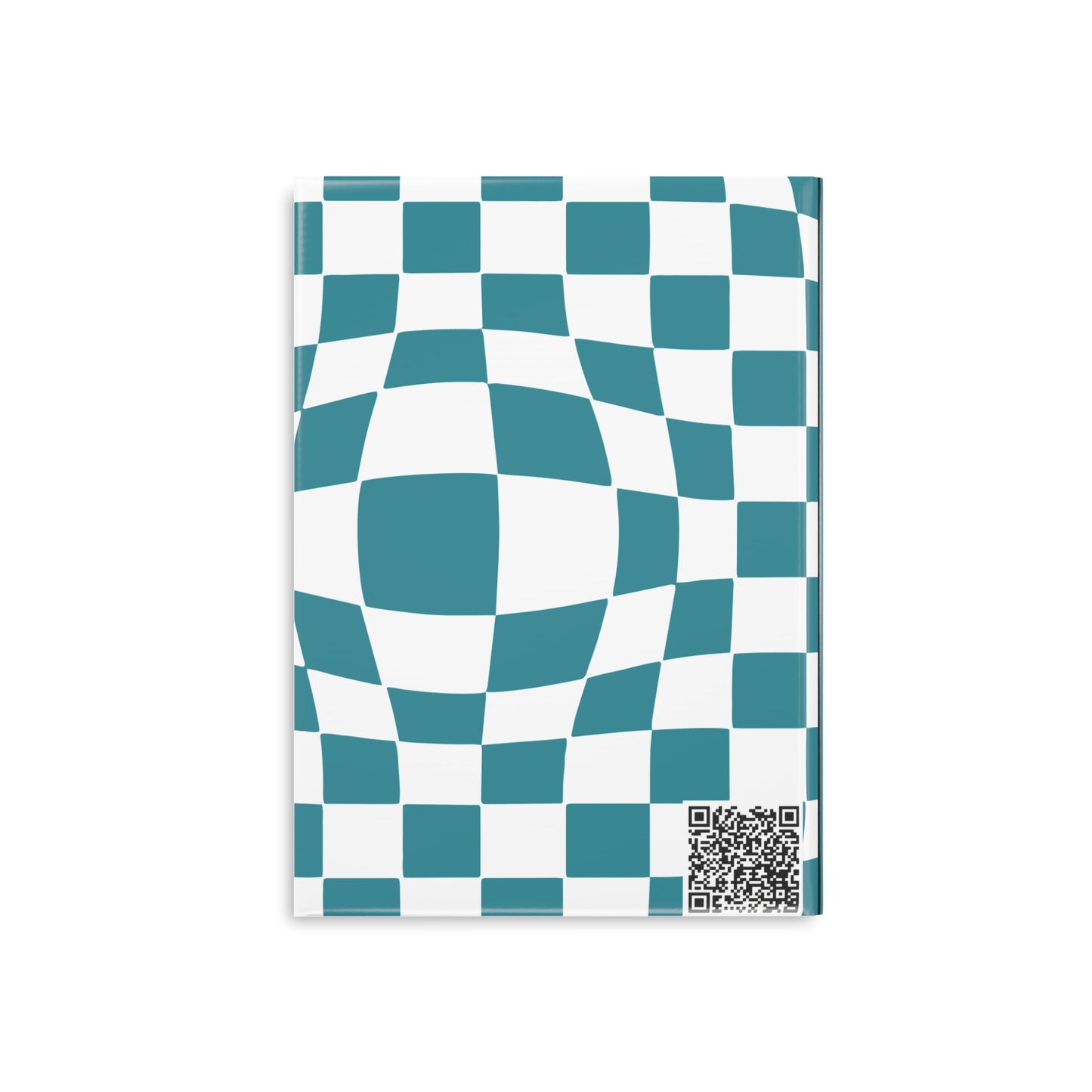 Teal Checkered Charm A Hardcover Notebook (PY)