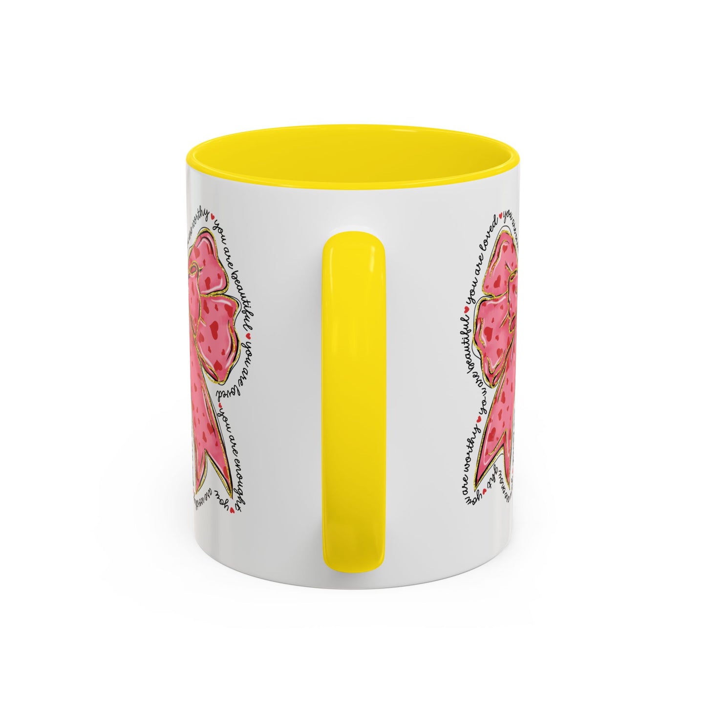 Affirmation Bow Accent Coffee Mug (11oz).