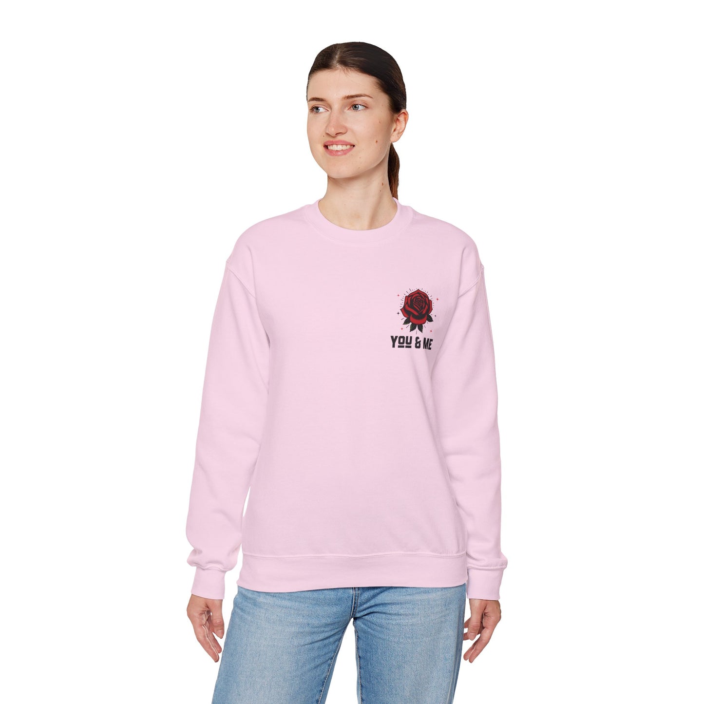 You and Me Valentines Unisex Heavy Blend™ Crewneck Sweatshirt.