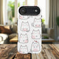 Cute Kawaii Cat Tough Magnetic iPhone Case, Cute Cat Lover Gift, Kawaii iPhone Cover, Tough iPhone Case, Unique Pet Themed Accessory,