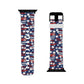 Patriotic Waves Apple Watch Band - Stars and Stripes Design