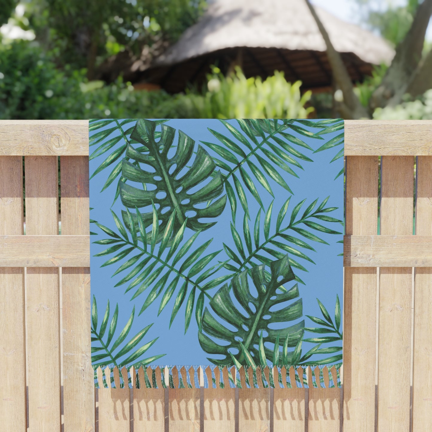 Tropical Boho Vibes Blue Beach Cloth/Towel