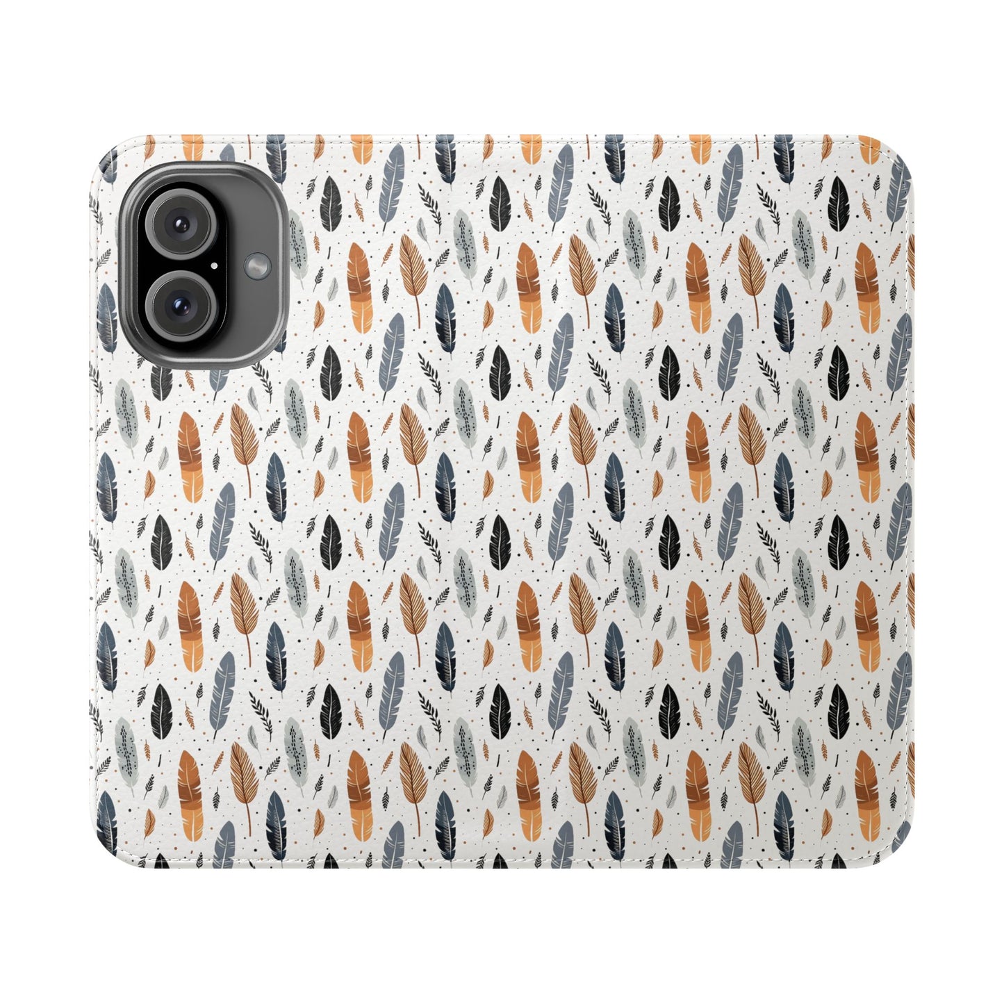 Whispering Feathers iPhone and Samsung Flip Cases