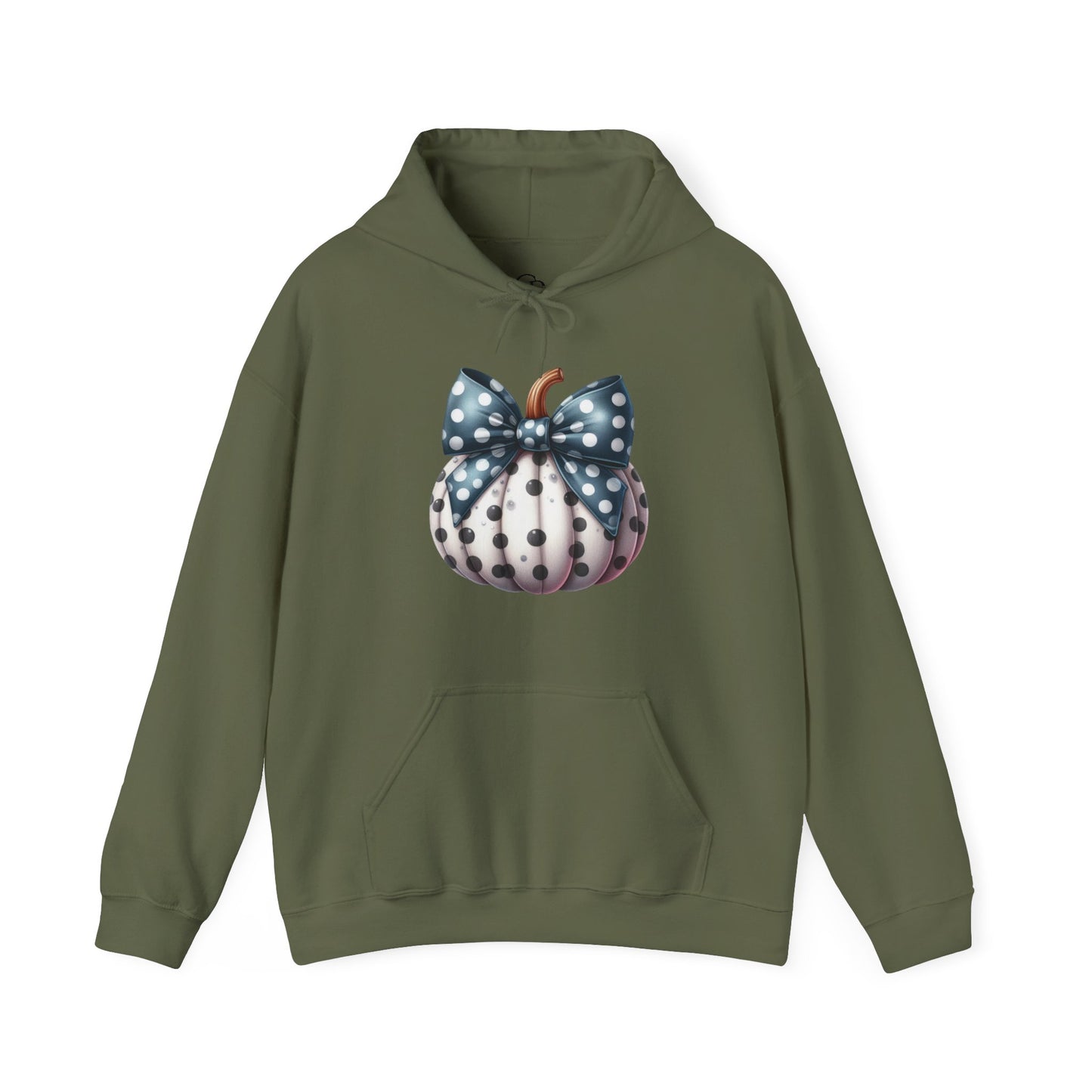 Polka Dot Pumpkin Charm Unisex Heavy Blend™ Hooded Sweatshirt