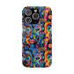 Psychedelic Visions Slim iPhone Case - Vibrant Design for Artistic Souls