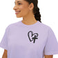 Faith and Floral Cross Women's Comfort Colors Boxy Tee