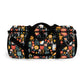 Whimsical Feline Garden Duffel Bag