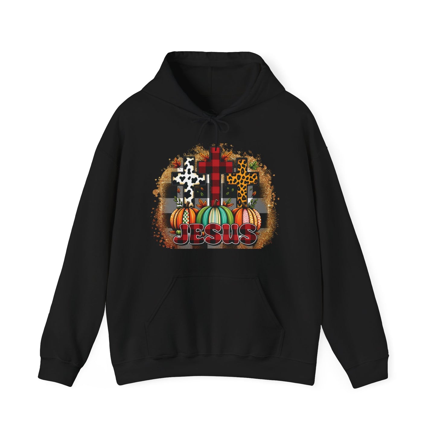 Faithful Harvest Cross Unisex Heavy Blend™ Hooded Sweatshirt