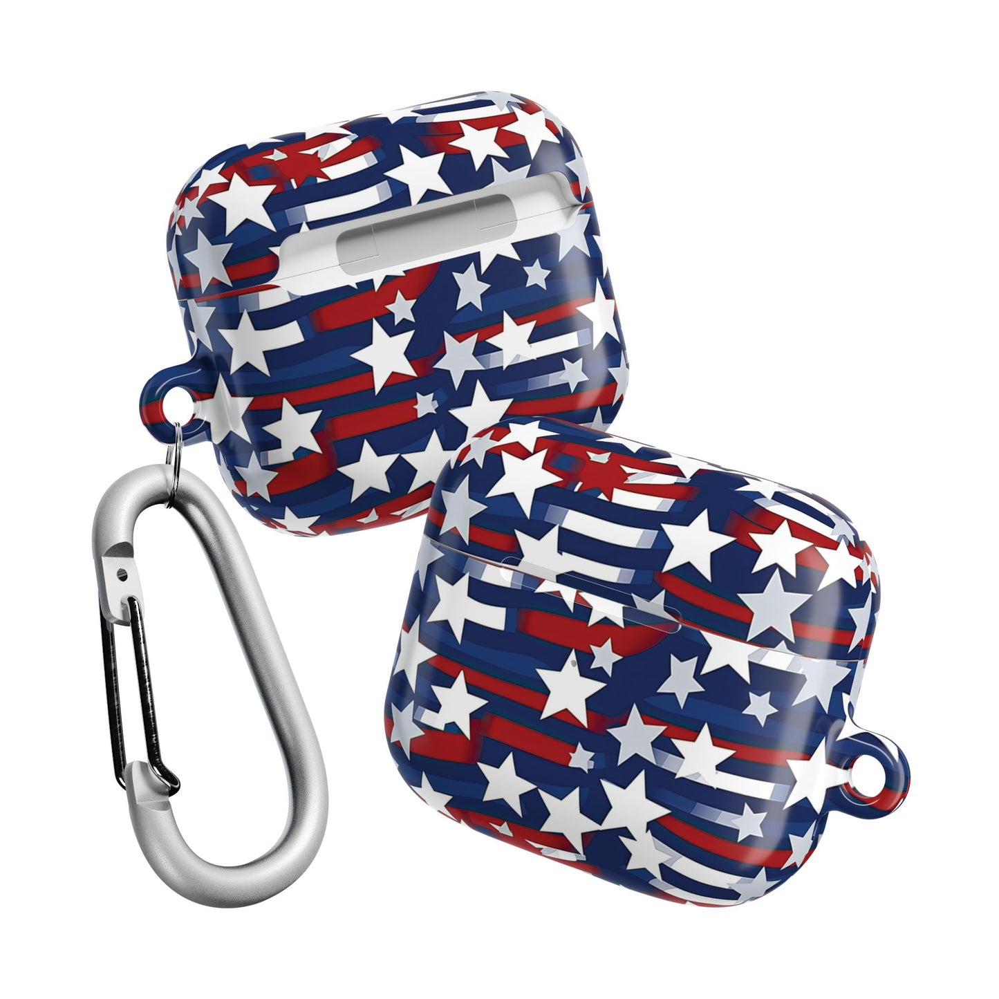 Patriotic Waves AirPod Case – Stars & Stripes Design, Mother’s, Father’s Day Gifts, Anniversary Gifts.