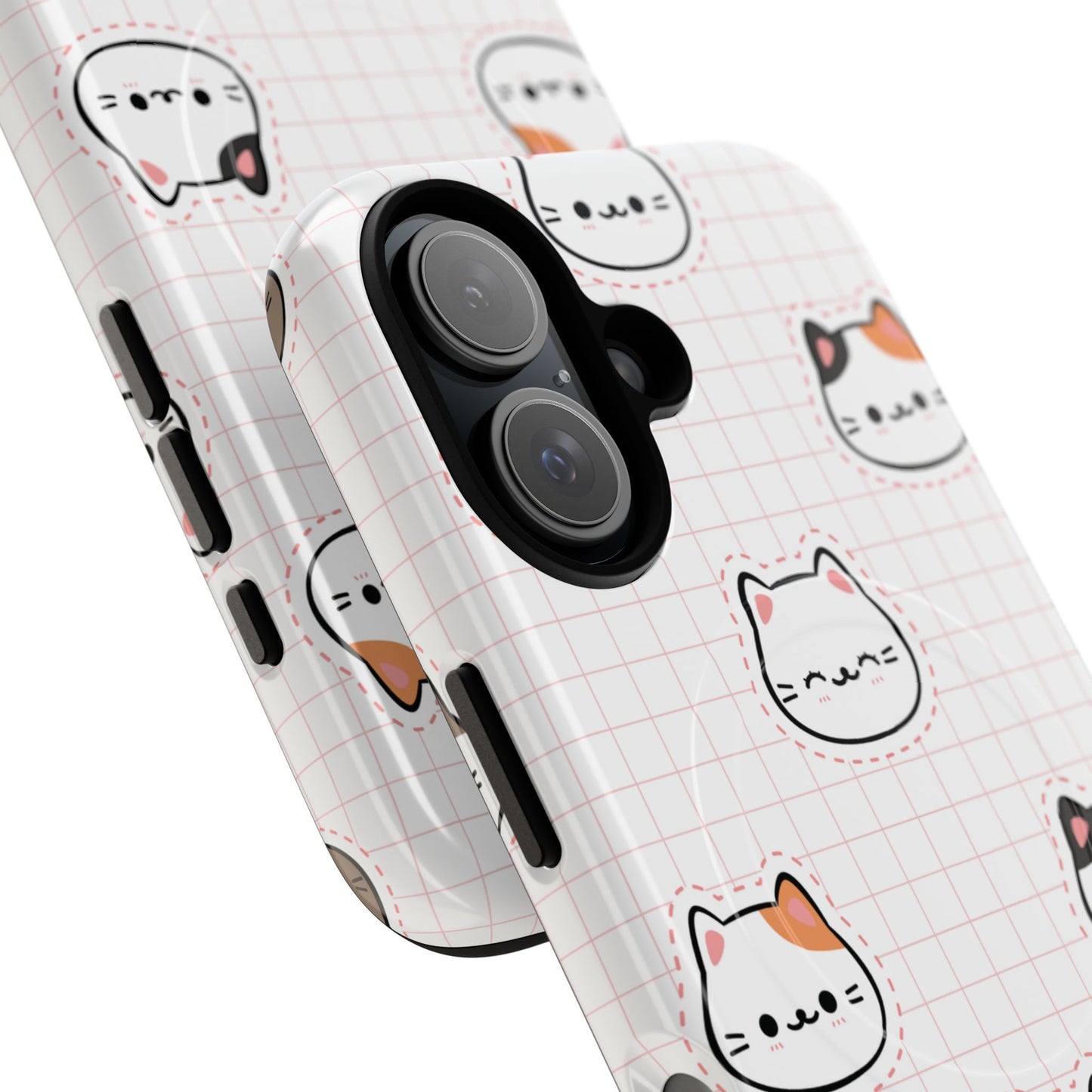 Cute Cat Tough Magnetic Case, iPhone Cover, Cat Lover Gift, Cute Cat Accessories, Pet-Themed iPhone Case