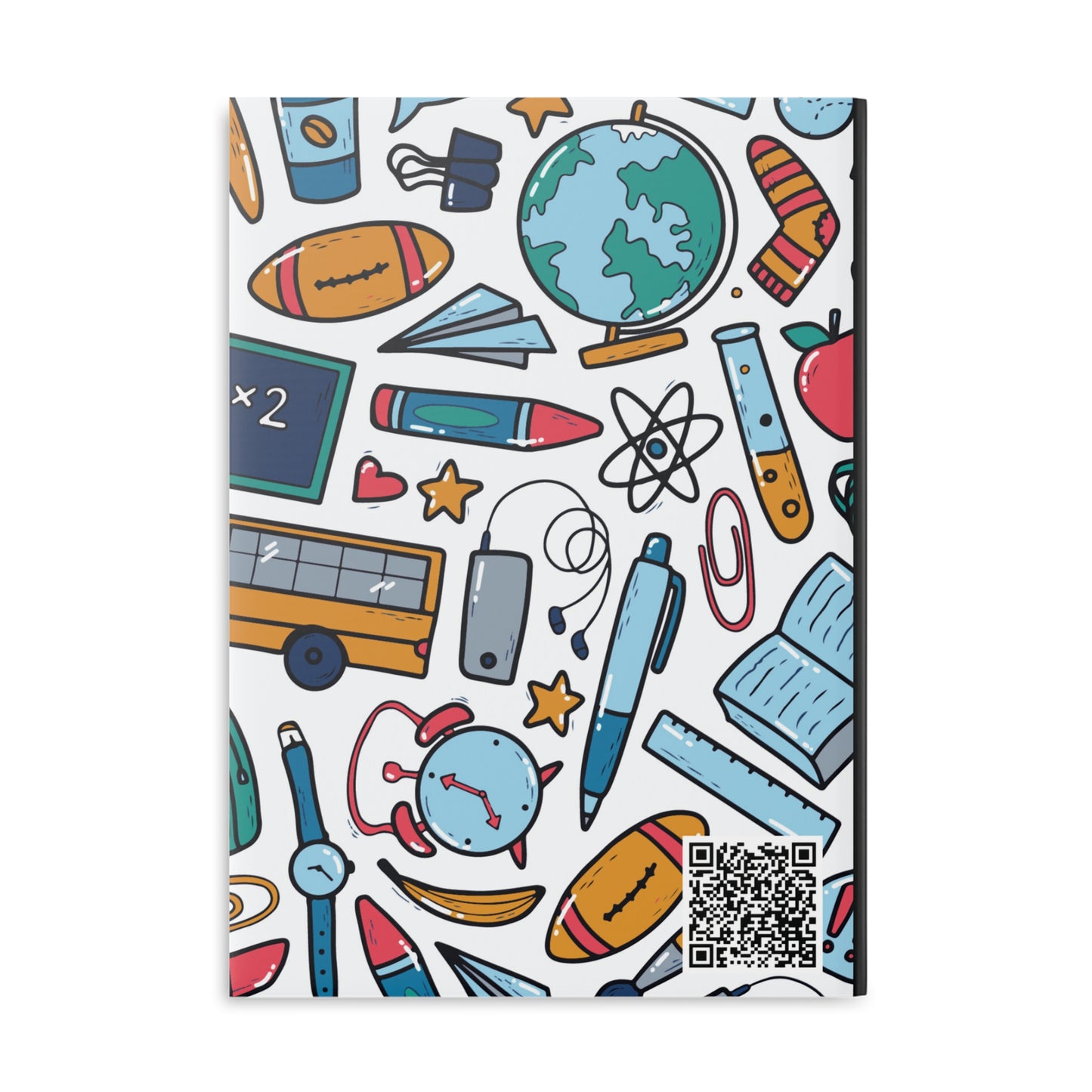 Black School Doodles A Hardcover Notebook (PY)