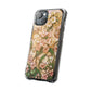 Floral Vintage Art Stained Glass Effect Nouveau Clear Magnetic Impact Case