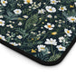 Daisy Delight Floral Desk Mat - Elegant Botanical Design for Home Office Decor.