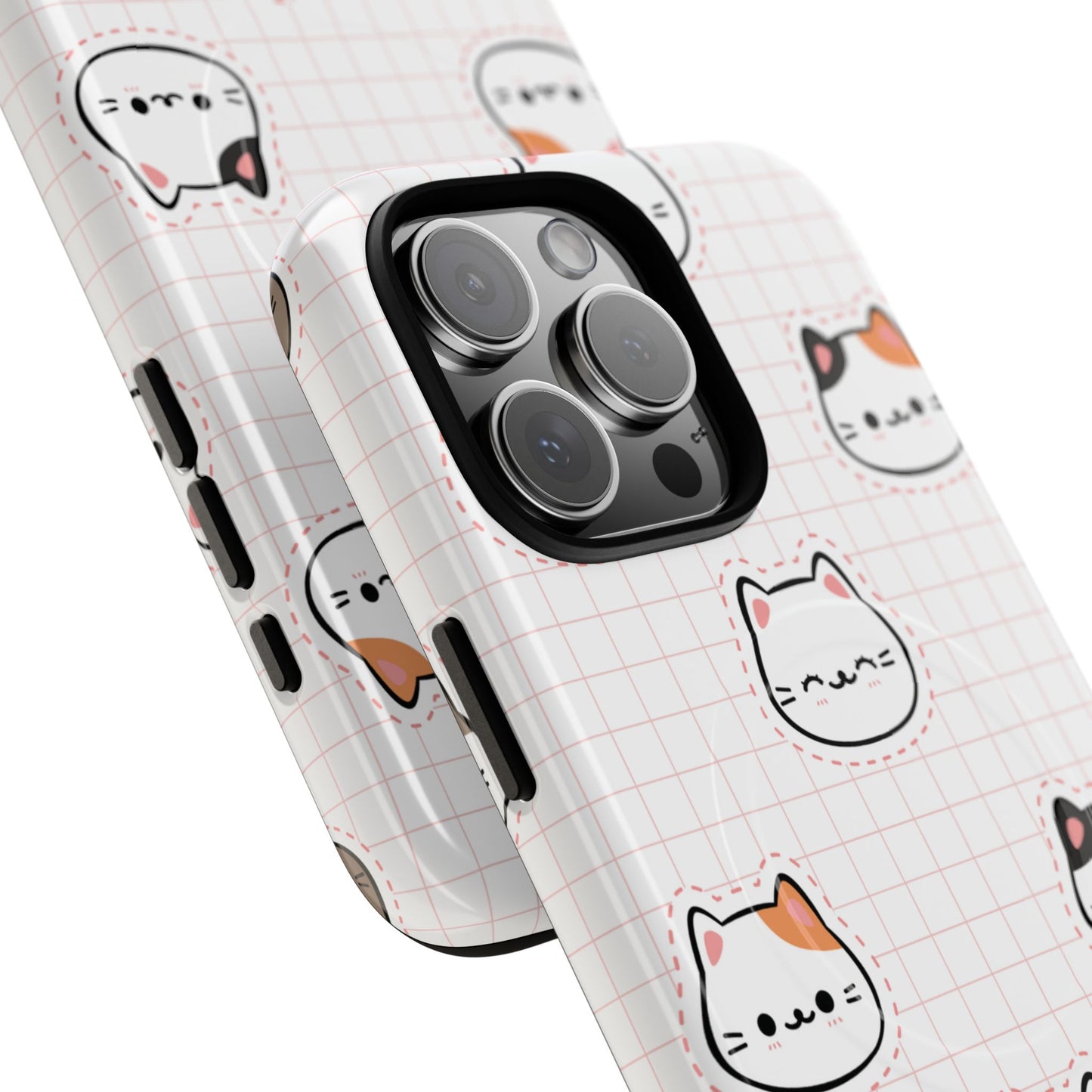 Cute Cat Tough Magnetic Case, iPhone Cover, Cat Lover Gift, Cute Cat Accessories, Pet-Themed iPhone Case